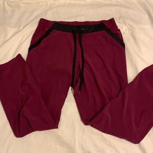 Maroon scrub pants